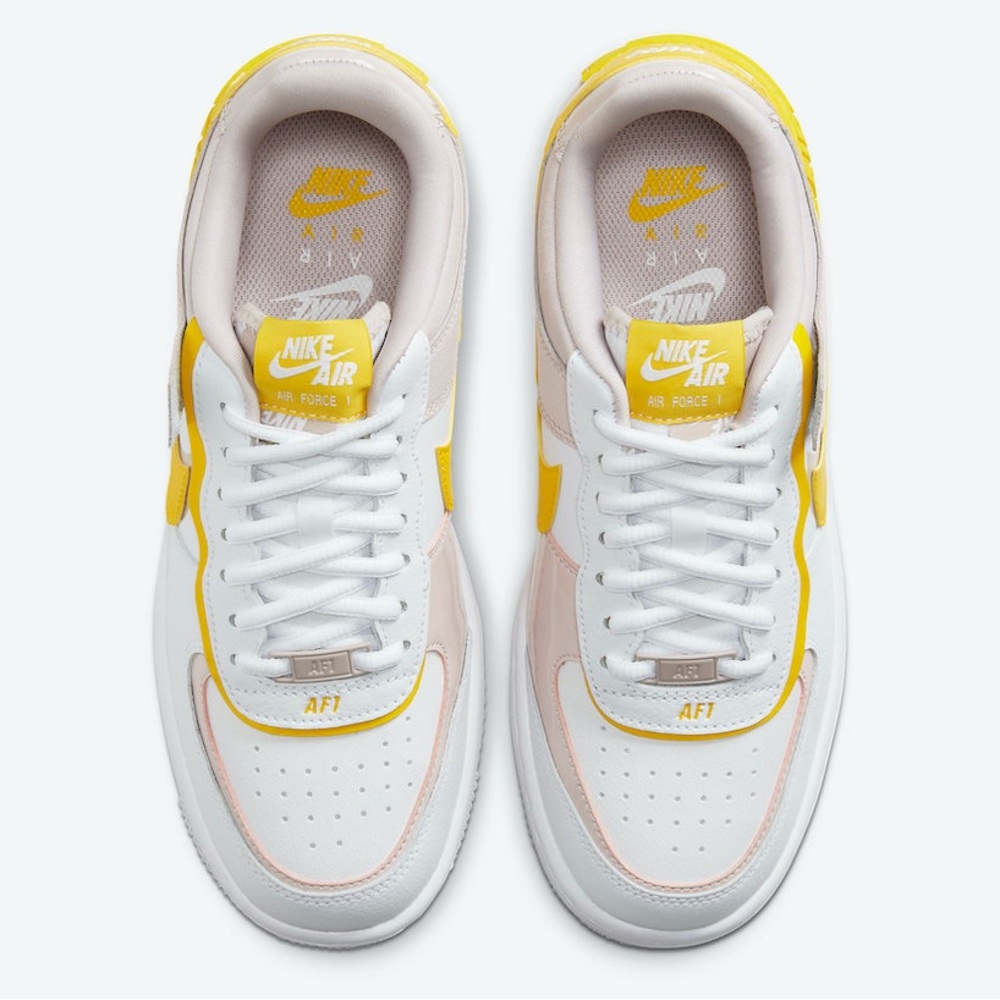 Nike Air Force 1 Shadow “Sunshine” Sneakers | White & Barely Rose | 8.5 - Picture 2 of 10